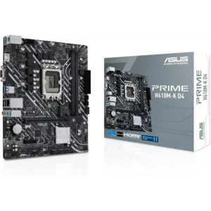 ASUS PRIME H610M-K D4 Intel H610 LGA 1700 mATX Motherboard (DDR4, PCIe 4.0, M.2) - Image 1