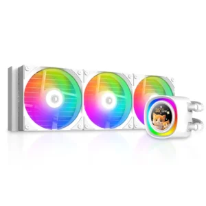 ID-COOLING FX360 LCD White – 360mm AIO Liquid CPU Cooler with Customizable Full-Color LCD Display Supports Intel LGA 1851, 1700, 1200, 115X AMD AM5, AM4 - Image 1