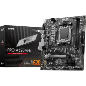 MSI PRO A620M-E AM5 DDR5 mATX Motherboard for AMD Ryzen 9000/8000/7000 Series - Image 1
